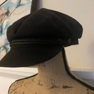 Brixton black sailor/captain fisherman hat size Medium